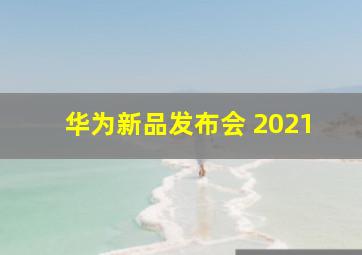 华为新品发布会 2021